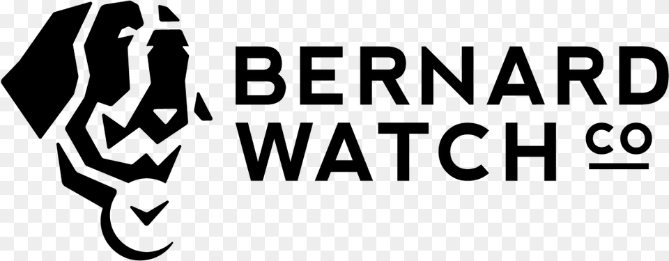 Bernard Watch Co Logo Graphic Design, Gray Free Png