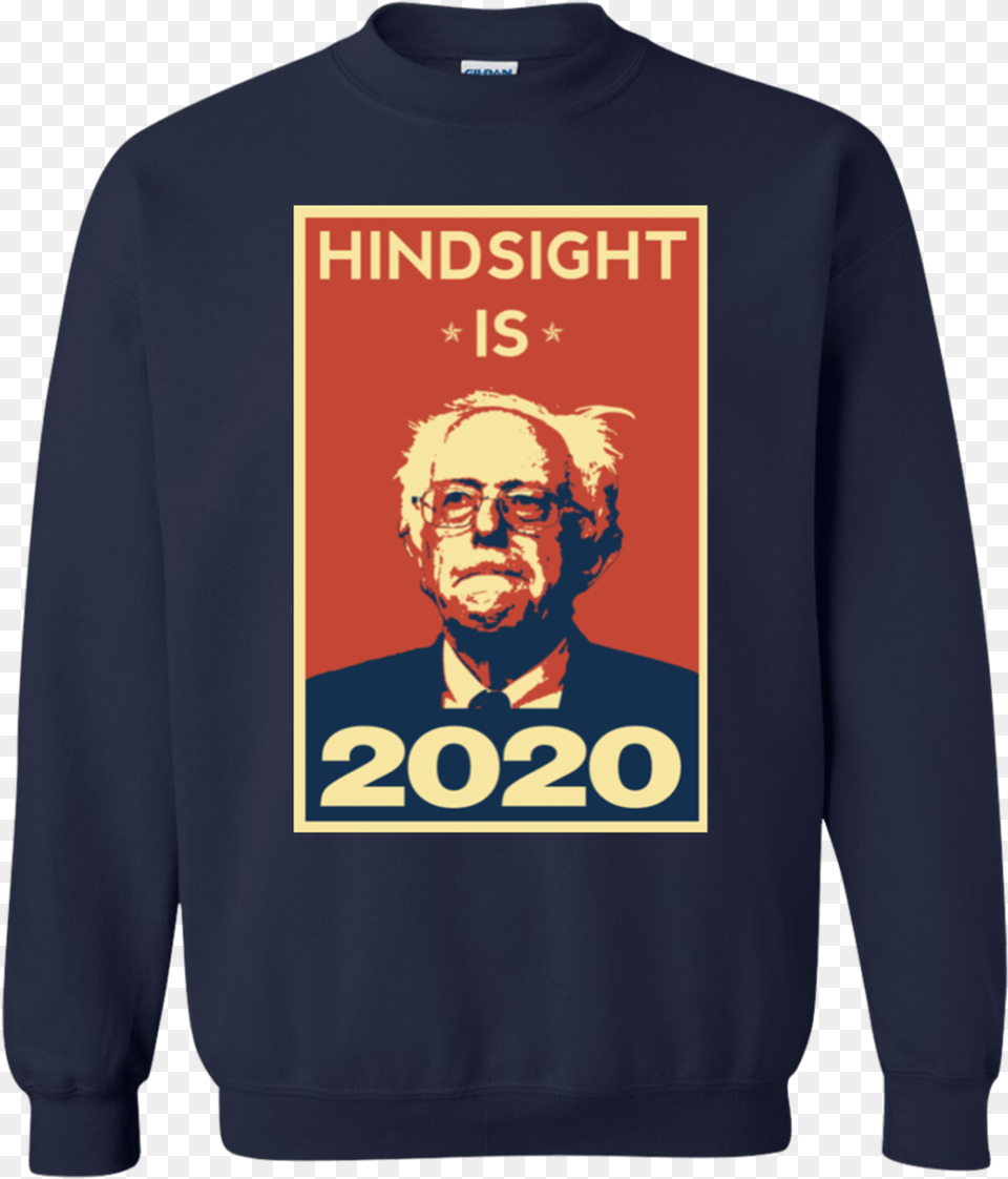 Bernie For President 2020, Sweatshirt, Sweater, Knitwear, Clothing Free Transparent Png
