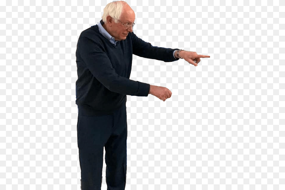 Bernie Meme Financial Support, Body Part, Person, Finger, Hand Png