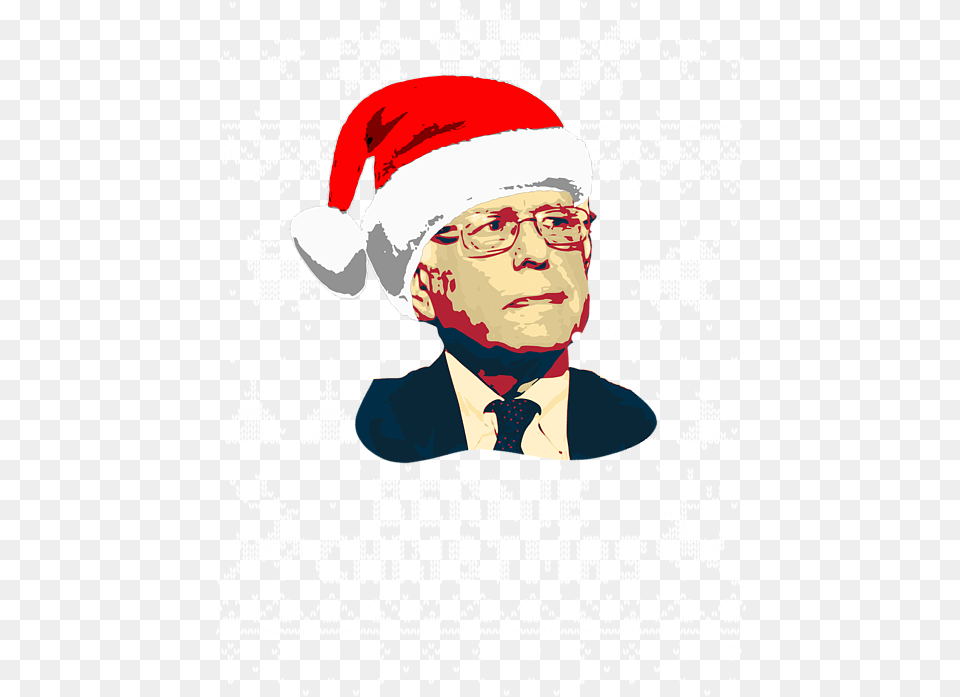 Bernie Sanders Christmas Long Bernie Christmas, Poster, Person, Man, Male Png