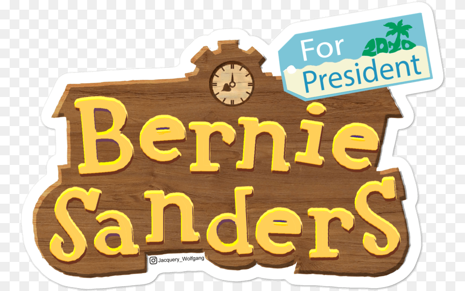 Bernie Sanders For President 2020 Animal Crossing Logo, Text, Symbol Free Transparent Png