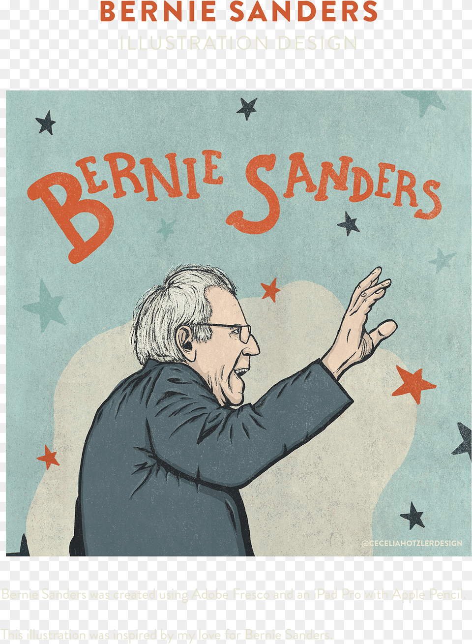 Bernie Sanders Illustration Poster, Adult, Person, Man, Male Png Image