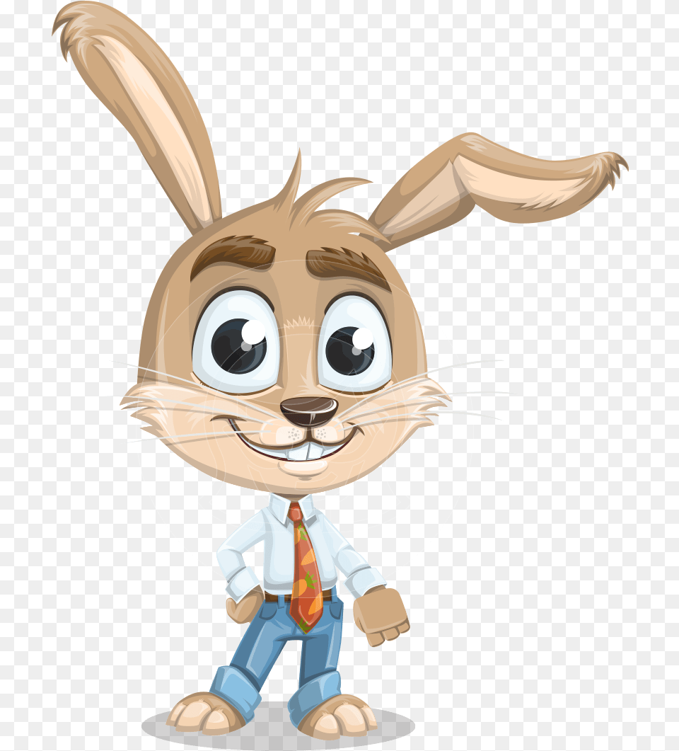 Bernie The Business Bunny Rabbit Cartoon Character, Book, Comics, Publication, Baby Png