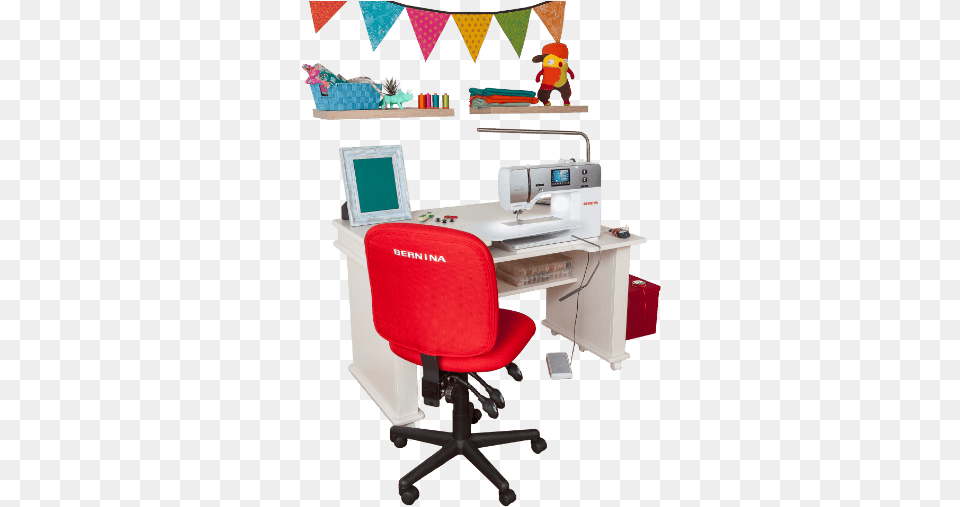 Bernina Sewing Station By Koala Ergonomic Height Large, Chair, Desk, Furniture, Table Free Png Download