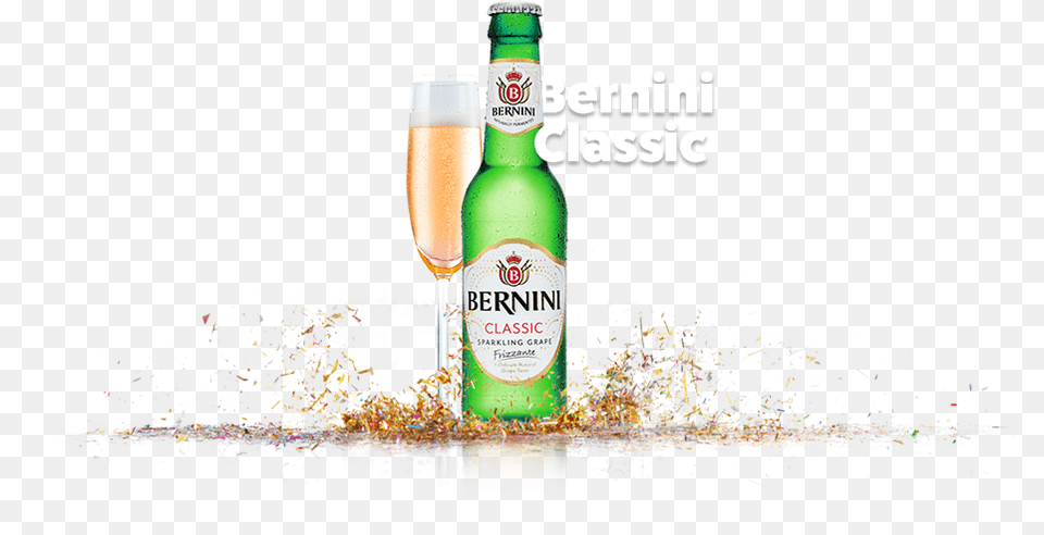 Bernini Classic, Alcohol, Beer, Beer Bottle, Beverage Png
