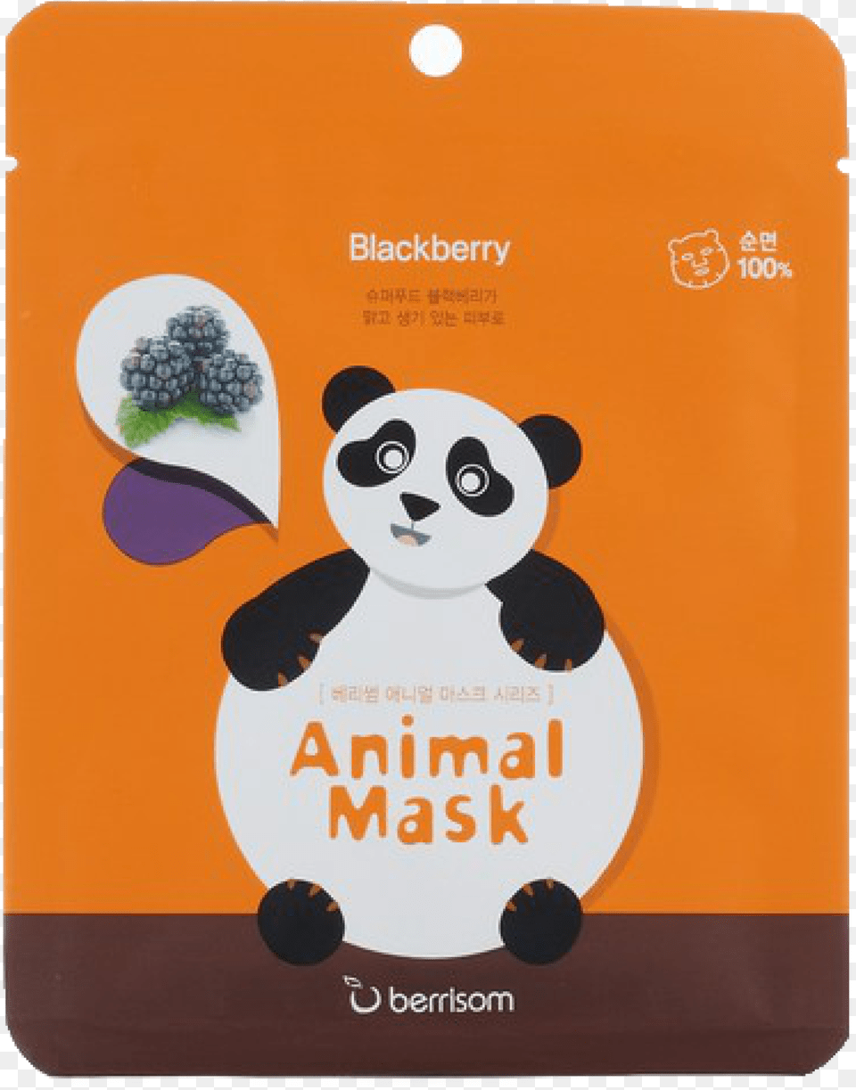 Berrisom Animal Mask Series Panda, Produce, Plant, Food, Fruit Png