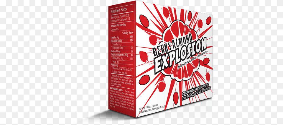 Berry Almond Explosion Energy, Advertisement, Poster, Food, Sweets Png