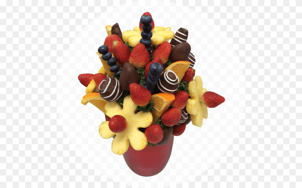 Berry Berry Bouquet Strawberry, Food, Fruit, Plant, Produce Free Png