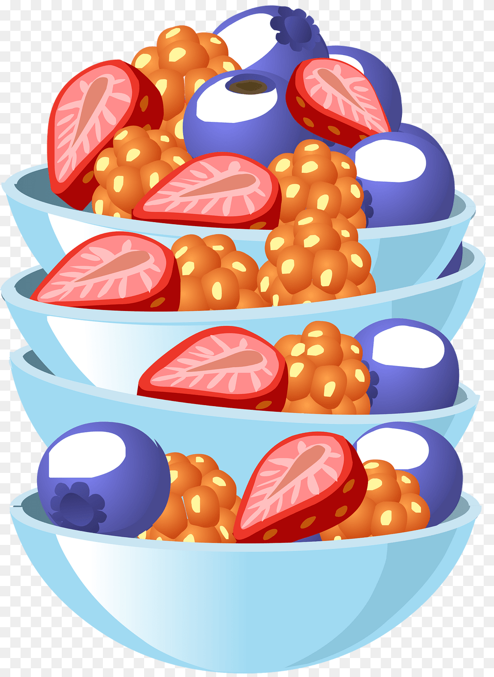 Berry Bowl Clipart, Sweets, Food, Dessert, Cream Png Image