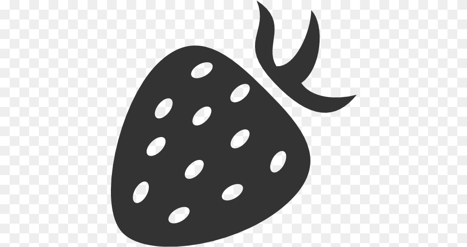 Berry Icon Strawberry Black And White, Face, Head, Person, Food Png Image