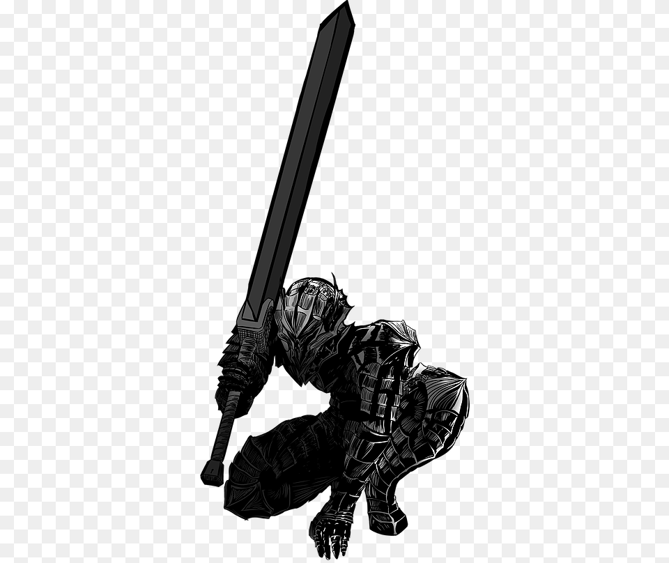 Berserk, Sword, Weapon, Adult, Male Png Image