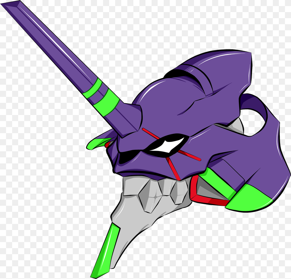 Berserk Drawing Evangelion Eva Unit 01 Head, Sword, Weapon Free Png Download