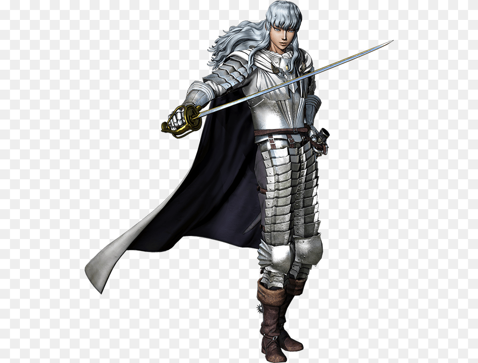 Berserk Griffith, Sword, Weapon, Face, Head Free Png