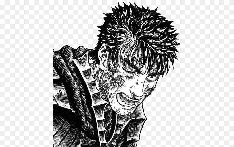 Berserk Guts, Art, Drawing, Adult, Male Png Image