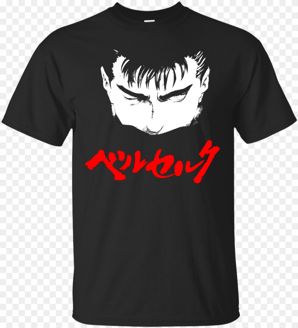 Berserk Guts T Shirt Amp Hoodie Rick And Morty Wear, Clothing, T-shirt, Face, Head Free Png