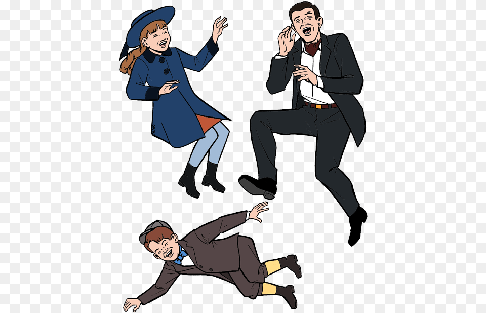 Bert Jane Banks Michael Youtube Cartoon Character Mary Poppins, Book, Publication, Comics, Adult Png Image