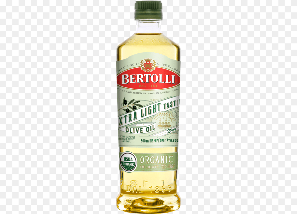 Bertolli Extra Light Tasting Olive Oil Organic Extra Light Olive Oil, Food, Ketchup, Alcohol, Beverage Free Png