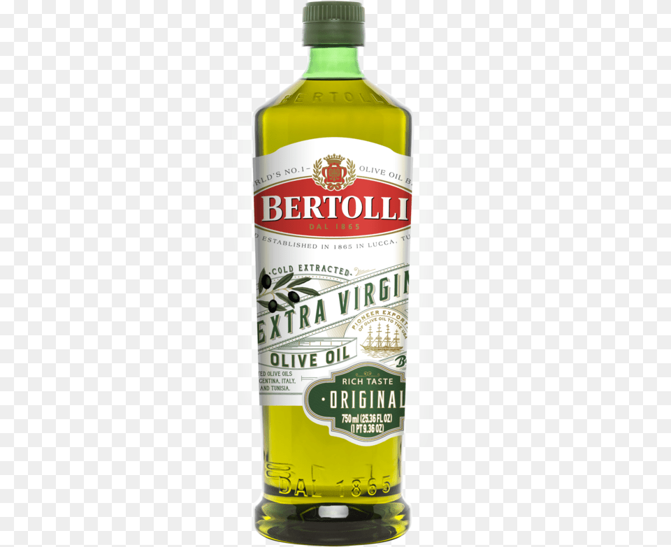 Bertolli Extra Virgin Olive Oil Original Bertolli Olive Oil, Alcohol, Beverage, Food, Ketchup Free Transparent Png