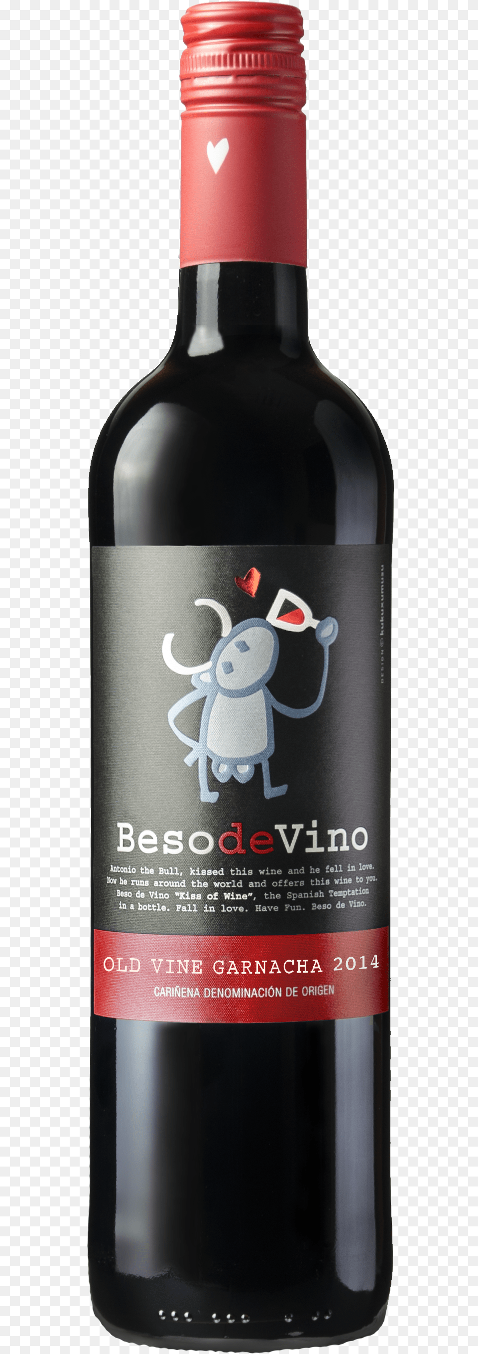 Beso De Vino Bottle Beso De Vino Old Vine Garnacha, Alcohol, Beverage, Liquor, Beer Png Image