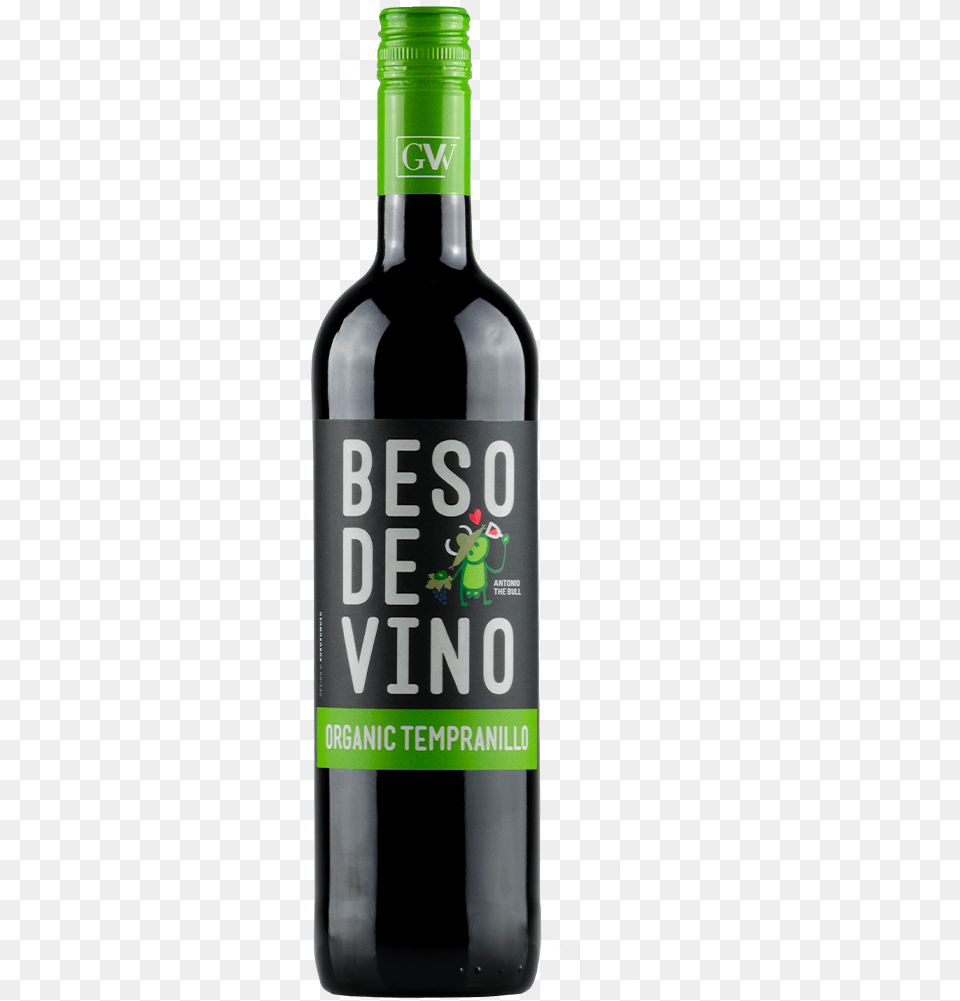 Beso De Vino Organic Tempranillo Glass Bottle, Alcohol, Beverage, Liquor, Wine Free Png