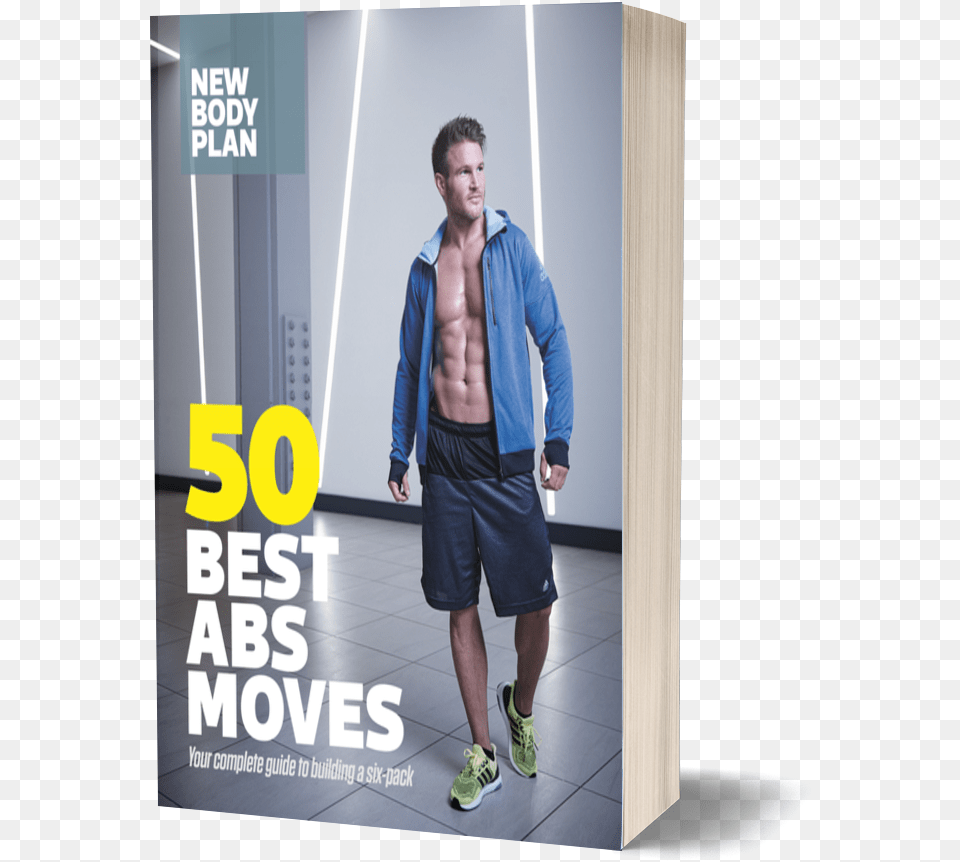 Best Ab Moves Cover Banner, Adult, Shorts, Person, Man Free Png Download