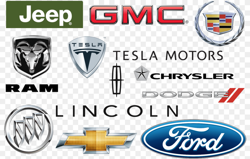Best American Car Brands Major Car Brands Logo, Emblem, Symbol, Badge Free Transparent Png