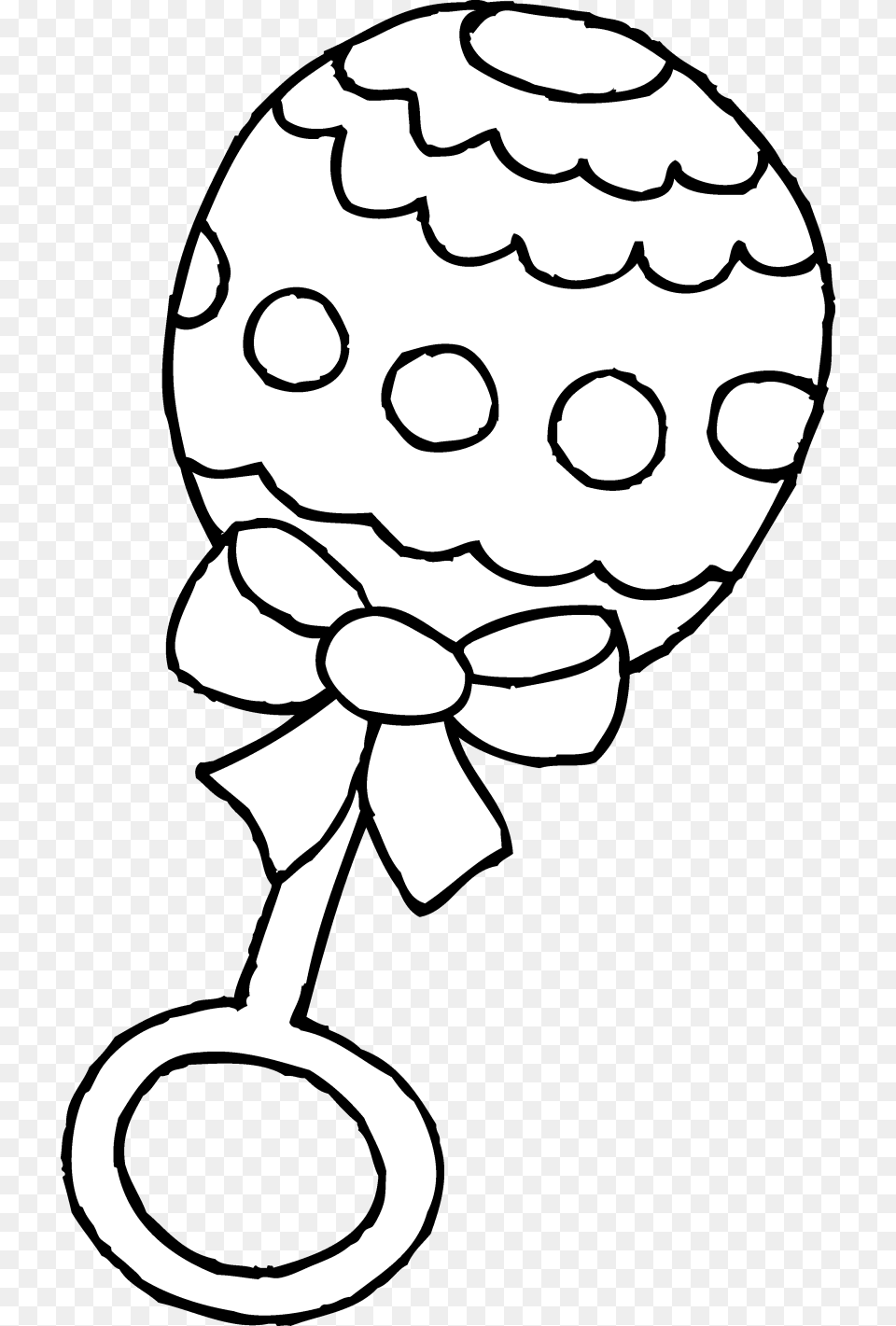 Best Baby Clipart Black And White, Rattle, Toy, Person, Face Free Transparent Png