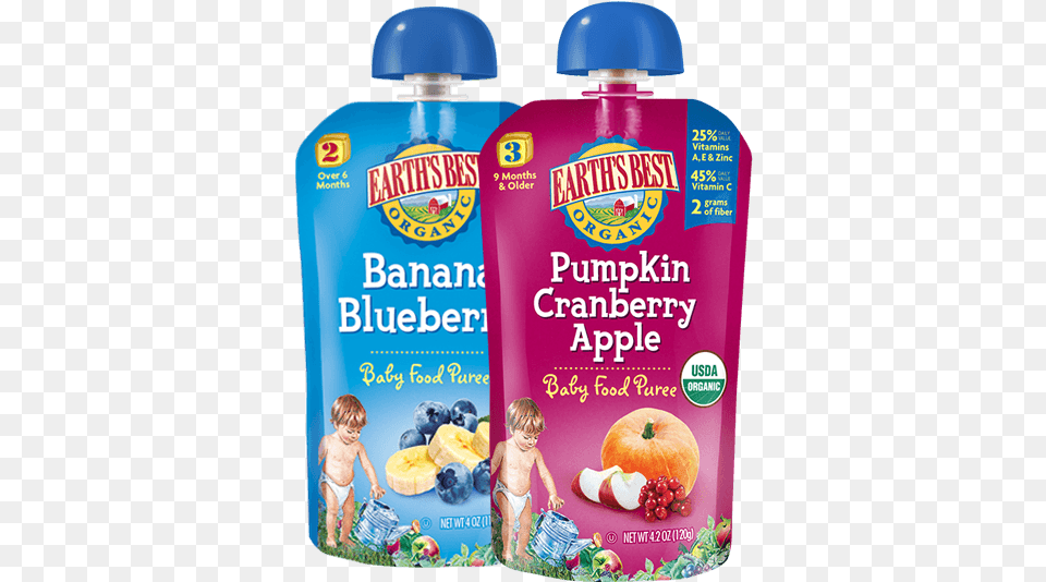 Best Baby Food Earth39s Best Organic Pumpkin Cranberry Apple Baby Food, Bottle, Boy, Child, Person Free Png Download