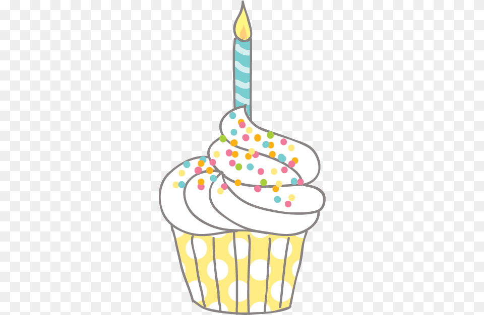 Best Birthday Cupcake Clipart Clipartioncom Transparent Background Birthday Cupcake Clipart, Cake, Cream, Dessert, Food Png