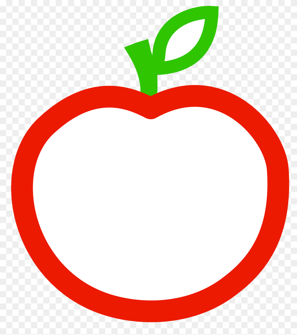 Best Black And White Apple Clip Art, Food, Fruit, Plant, Produce Free Png Download