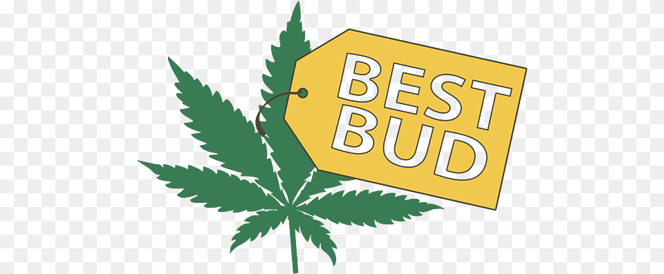 Best Bud Store Joke Pot Weed Smoke High Vape Marijuana Leaf Funny Tote Bag Dibujo De Chala De Marihuana, Plant, Person Free Transparent Png