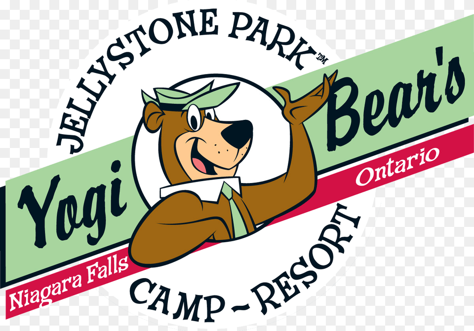 Best Camping In Niagara Falls Jellystone Park Niagara Falls, Logo, Baby, Person, Cartoon Png