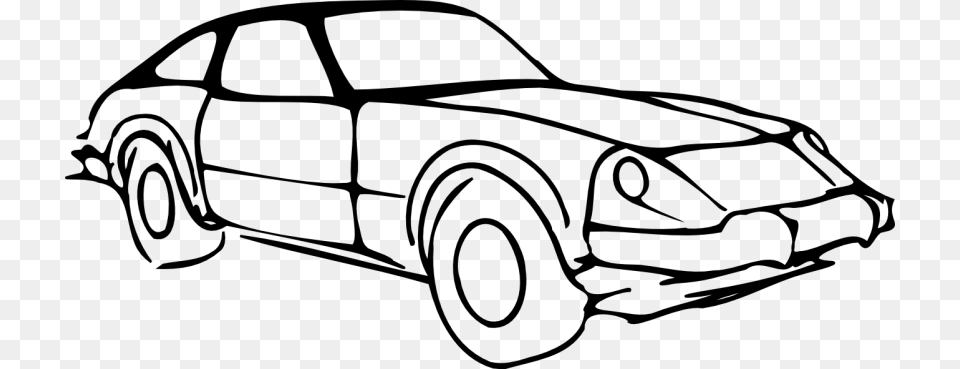 Best Car Clipart Black And White, Gray Free Png