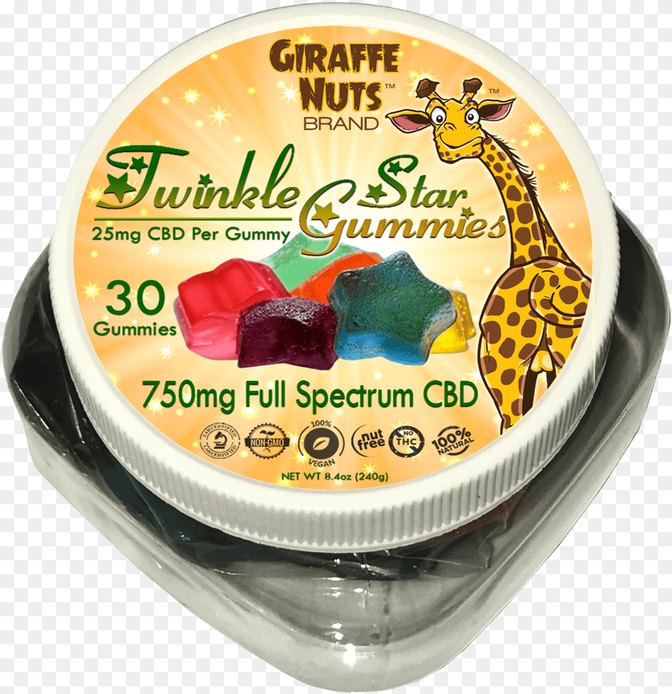Best Cbd Gummies Giraffe Nuts Twinkle Star Gummies, Plate, Food, Jelly, Bowl Free Png Download