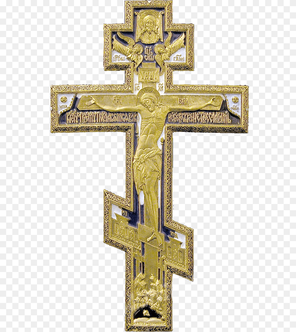 Best Christian Cross Picture Transparent Background Gold Cross, Symbol, Crucifix, Person, Adult Png Image