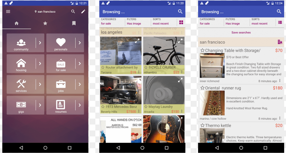Best Craigslist App Android 2019 Is Best Fastest Browsing Android Application Package, Bicycle, Vehicle, Transportation, Musical Instrument Free Transparent Png