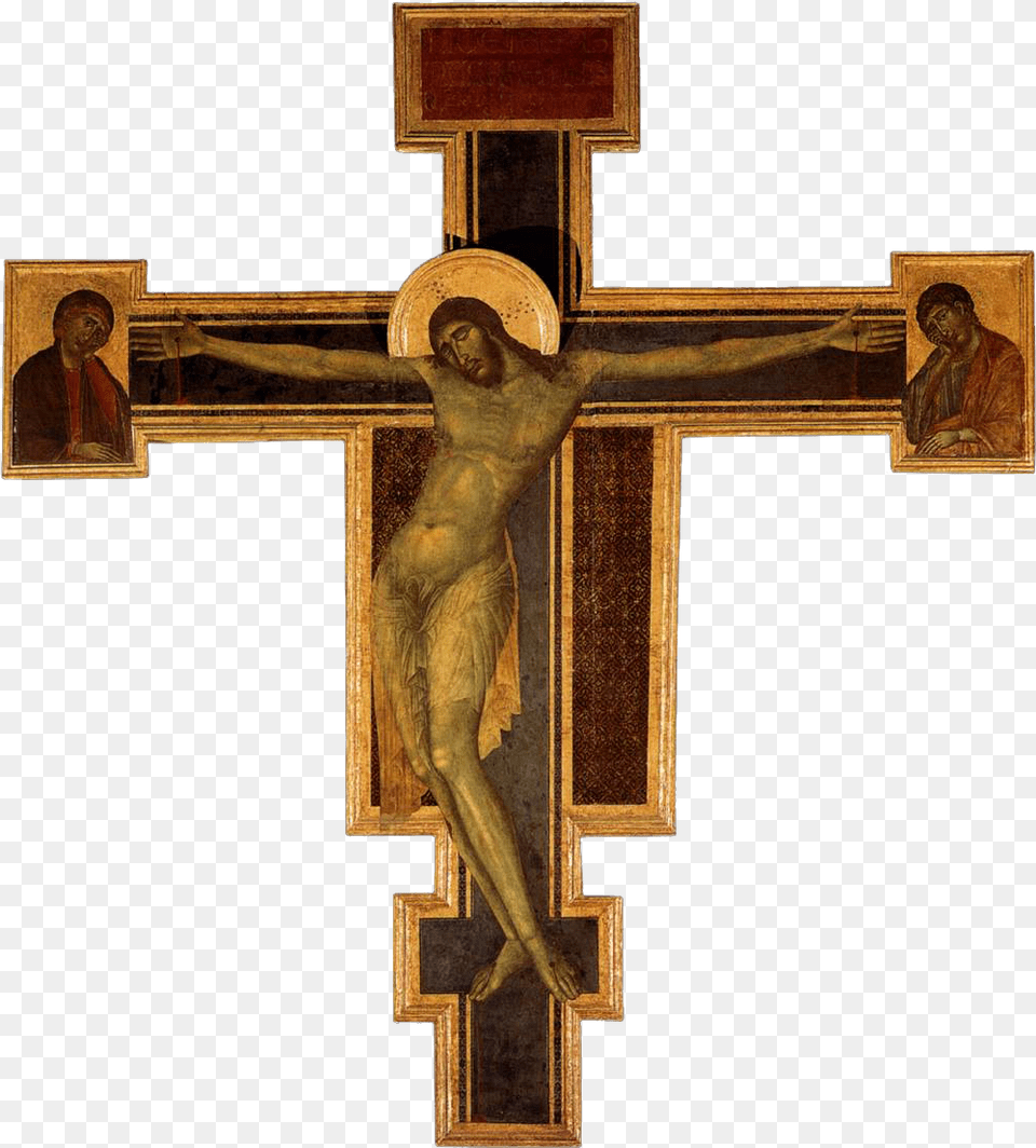 Best Crucifix Clipart Cimabue Crucifix, Cross, Symbol, Adult, Male Free Png Download