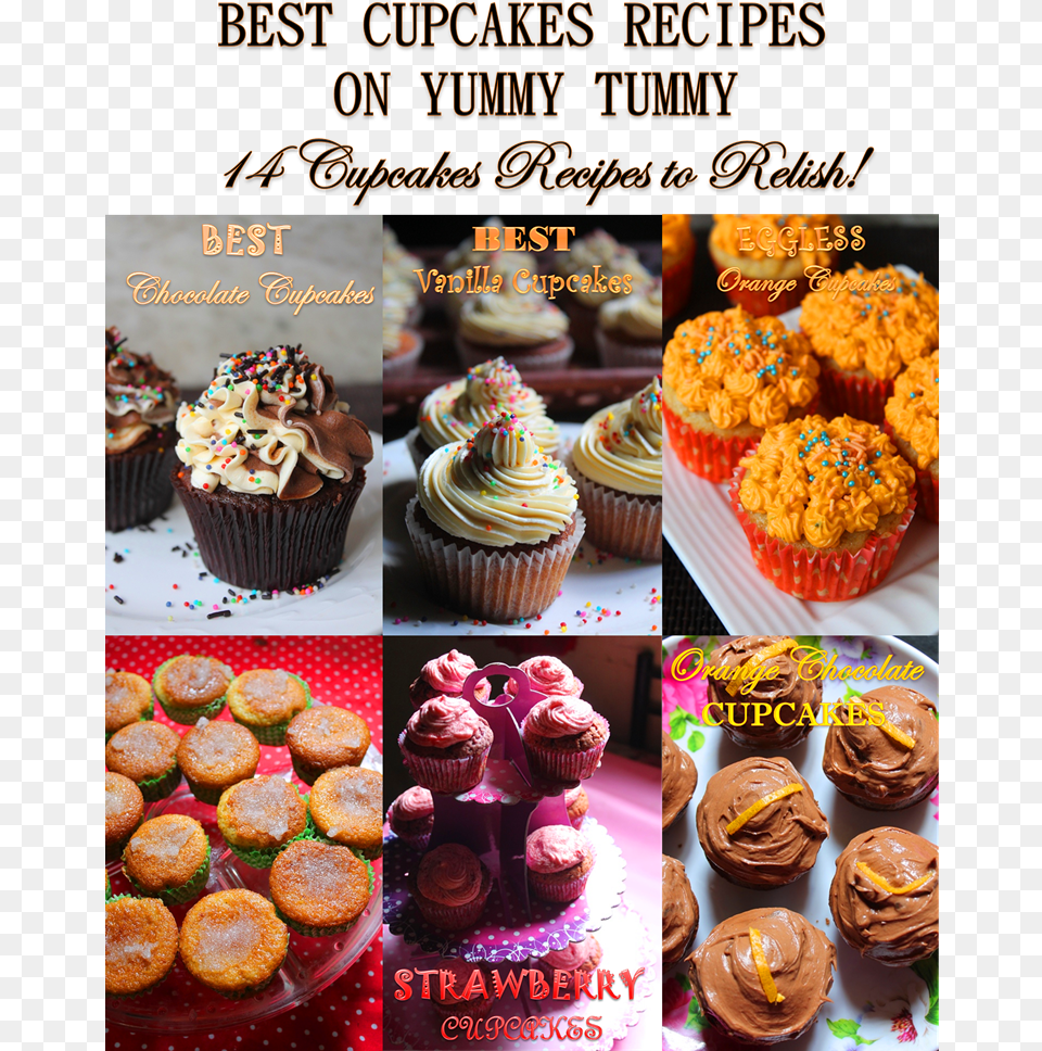 Best Cupcake Recipes Eggless Cupcake Recipes Cupcake, Cake, Cream, Dessert, Food Free Png Download