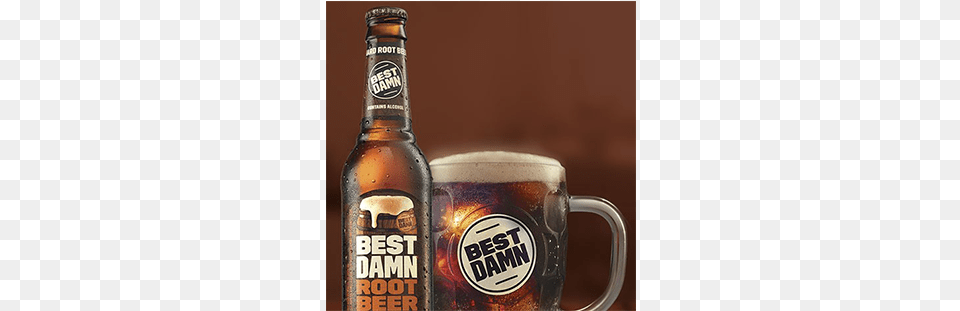 Best Damn Root Beer From Elkins Distributing Co Liqueur Coffee, Alcohol, Beverage, Lager, Bottle Free Png