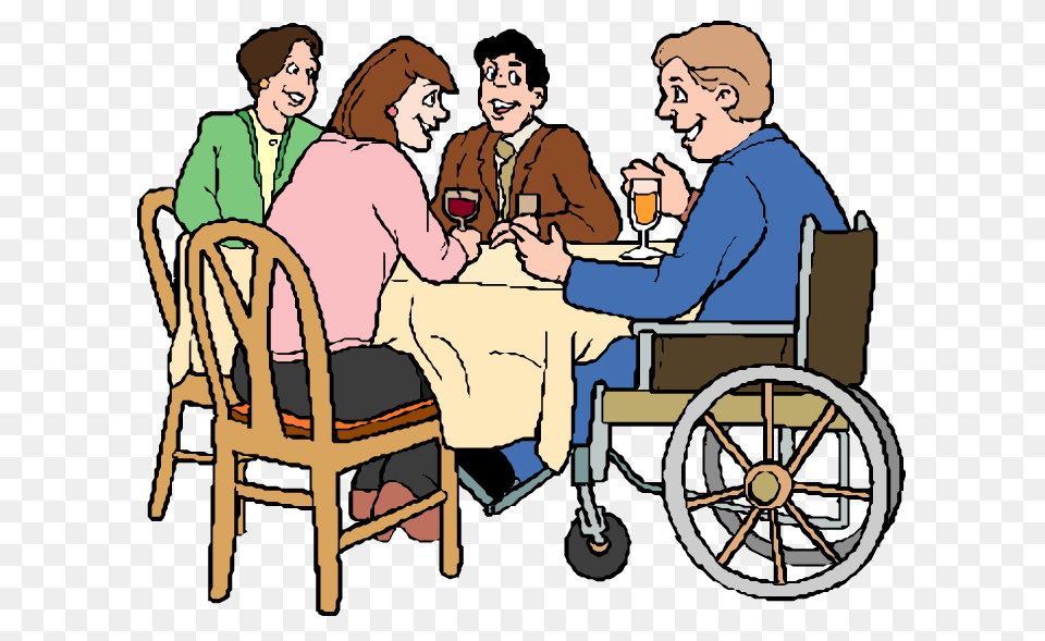 Best Dinner Clipart, Furniture, Machine, Wheel, Chair Png Image