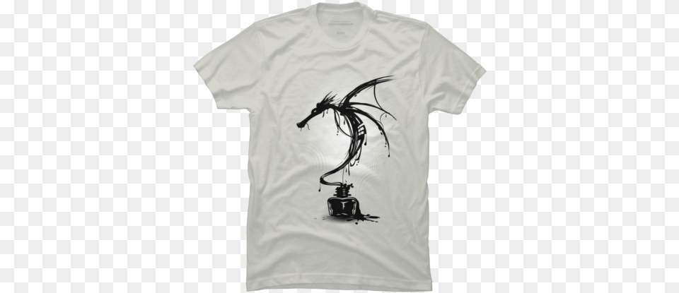Best Dragon T Shirts Tanks And Hoodies Design By Humans T Shirt Design Black Ink, Clothing, T-shirt Png