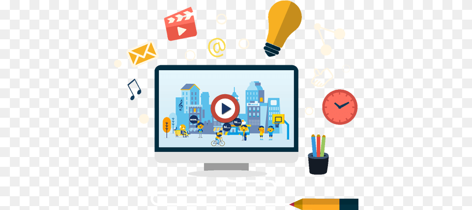 Best Explainer Video Services Animated Video Production, Computer, Electronics, Pc, Computer Hardware Png