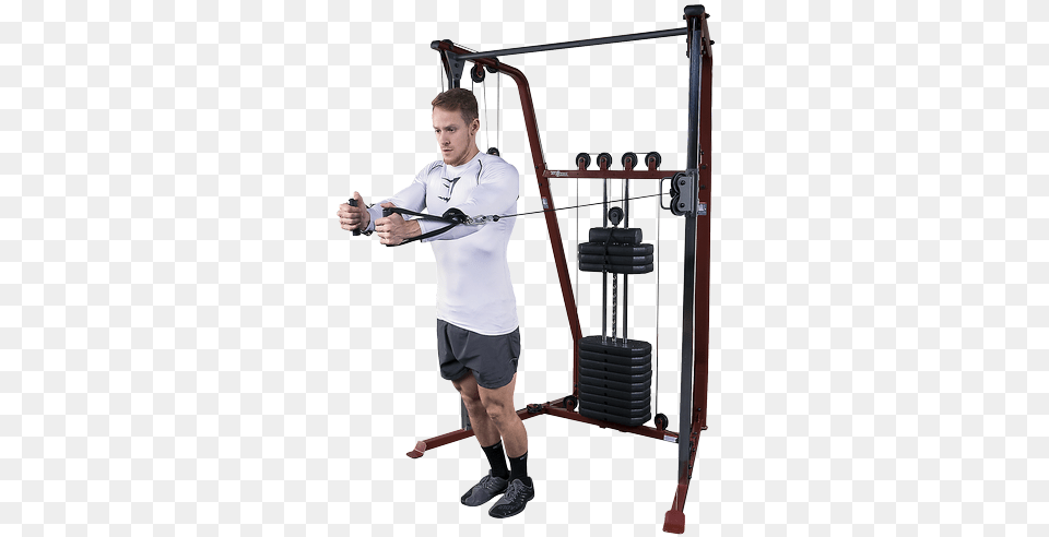 Best Fitness Bfft10 Functional Trainer By Body Solid, Adult, Person, Man, Male Free Png Download