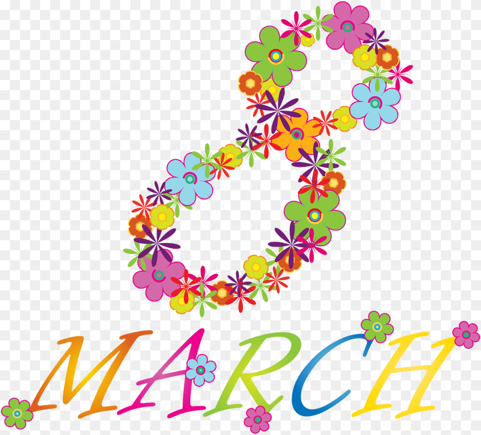 Best Free 8 March Womens Day March Clipart With Flowers, Accessories, Art, Flower, Flower Arrangement Png