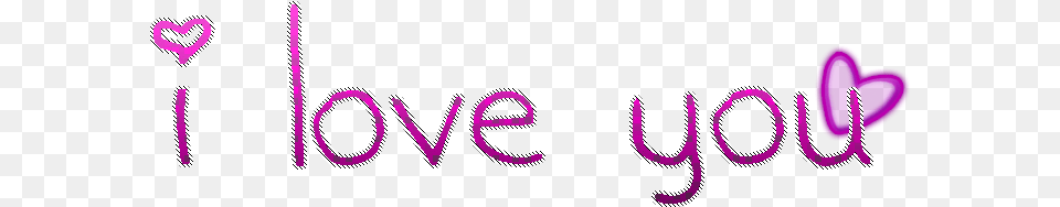 Best Free I Love You Calligraphy, Purple Png Image