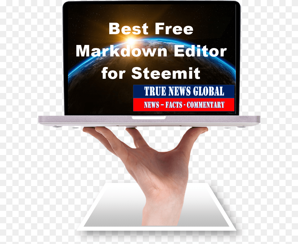 Best Free Markdown Editor For Steemit Laptop, Pc, Computer, Electronics, Monitor Png Image