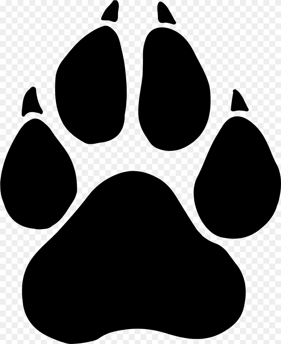 Best Panther Cdr Panther Paw Print Svg, Lighting, Gray Free Png Download