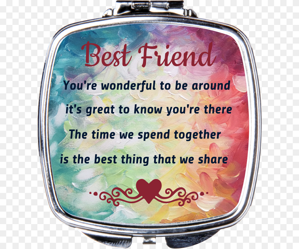 Best Friend Compact Mirror Poster, Accessories, Bag, Advertisement Png Image
