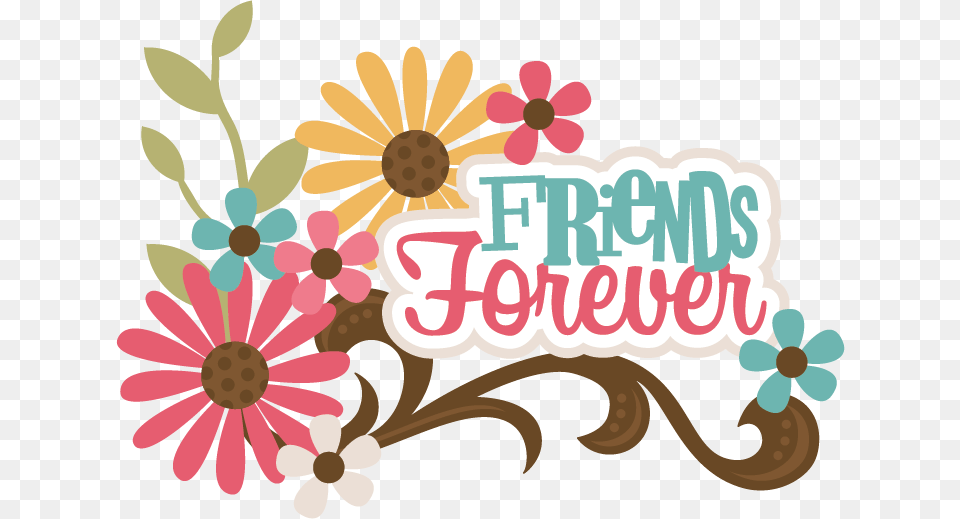Best Friend Forever Clipart, Art, Pattern, Graphics, Floral Design Free Png Download
