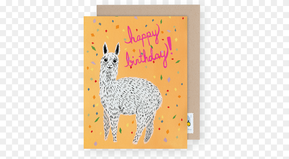 Best Friendquots Birthday Card Llama, Animal, Mammal, Cat, Pet Png